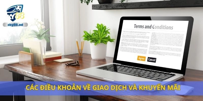 Các điều khoản về giao dịch và khuyến mãi